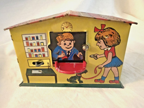 Alte blech spardose - alte, blech-spardose