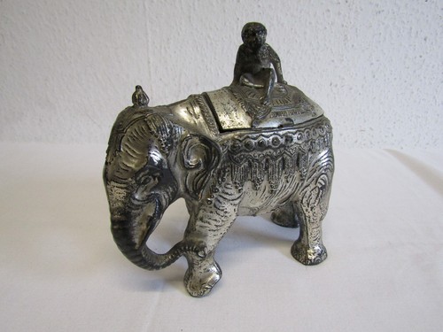 Alte spardose elefant mit - mit, affe