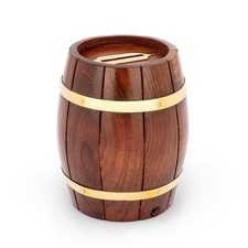 Maritim 10cm Spardose Fass aus