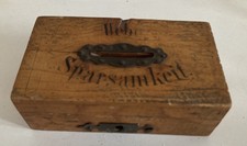 Alte Spardose Holz * Uebe