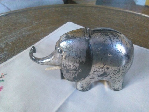 Spardose antik elefant - spardose,